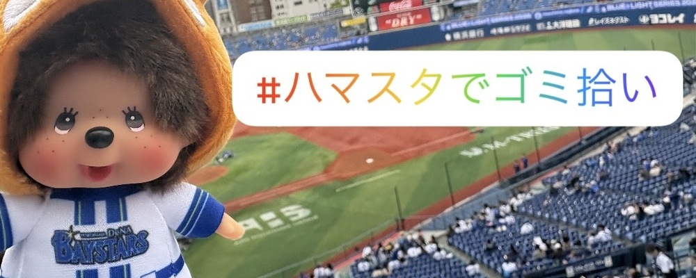 #ハマスタでゴミ拾い カバー