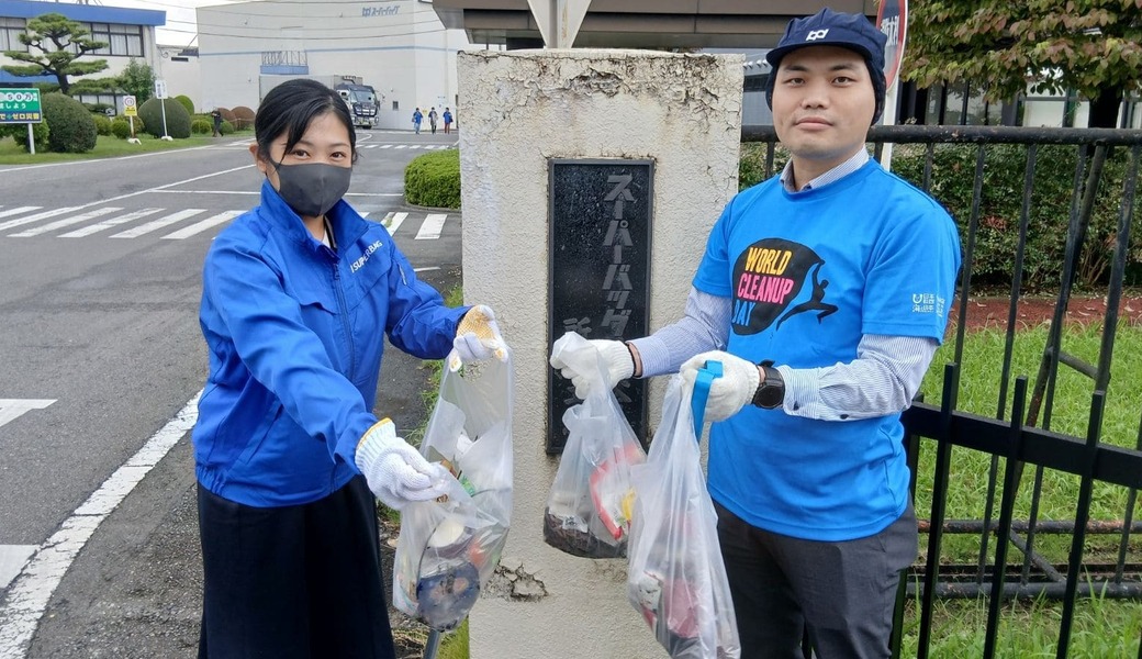 工場周辺ゴミ拾い レポート